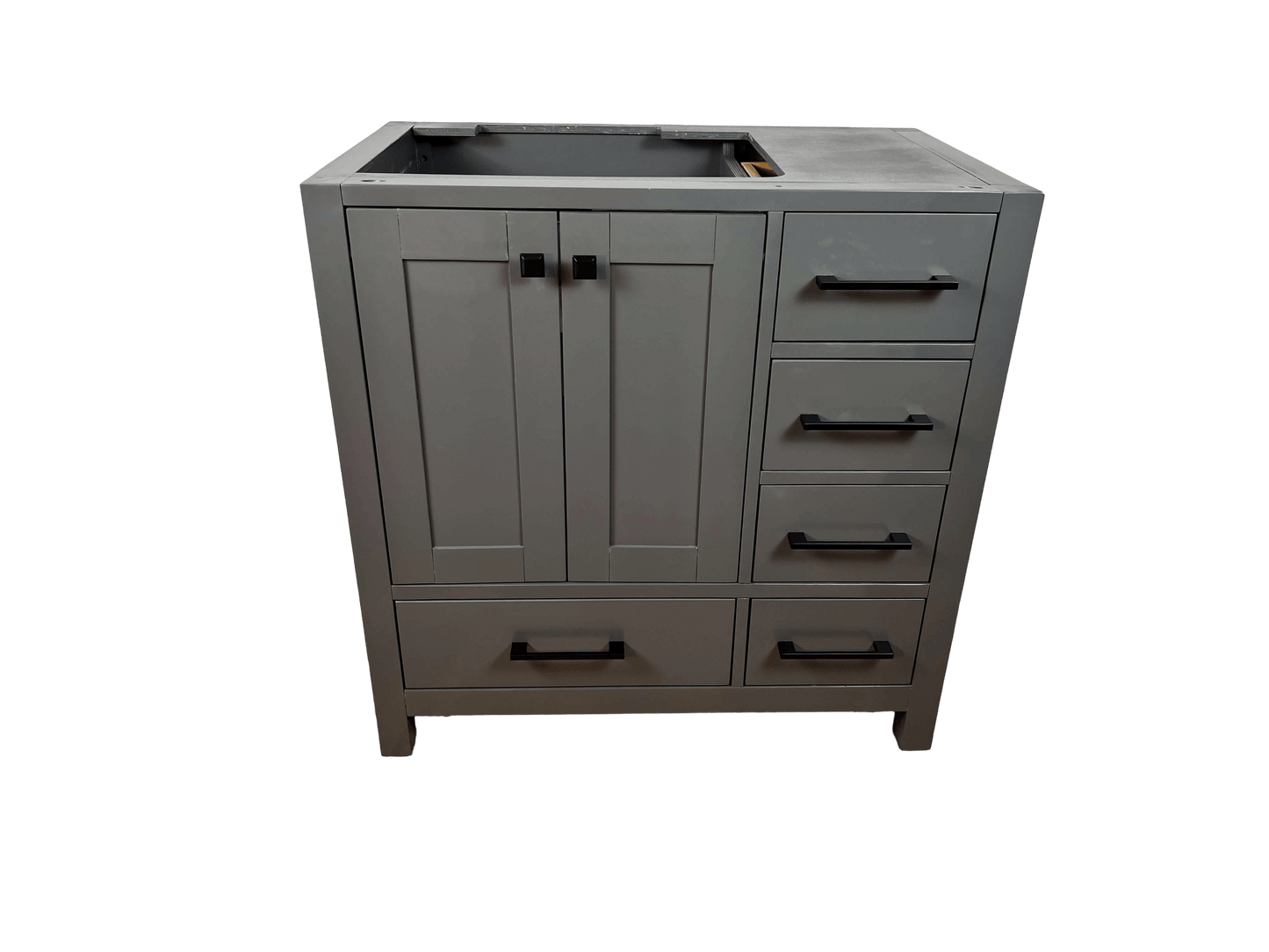 36" Single Bathroom Vanity - Midnight Gray