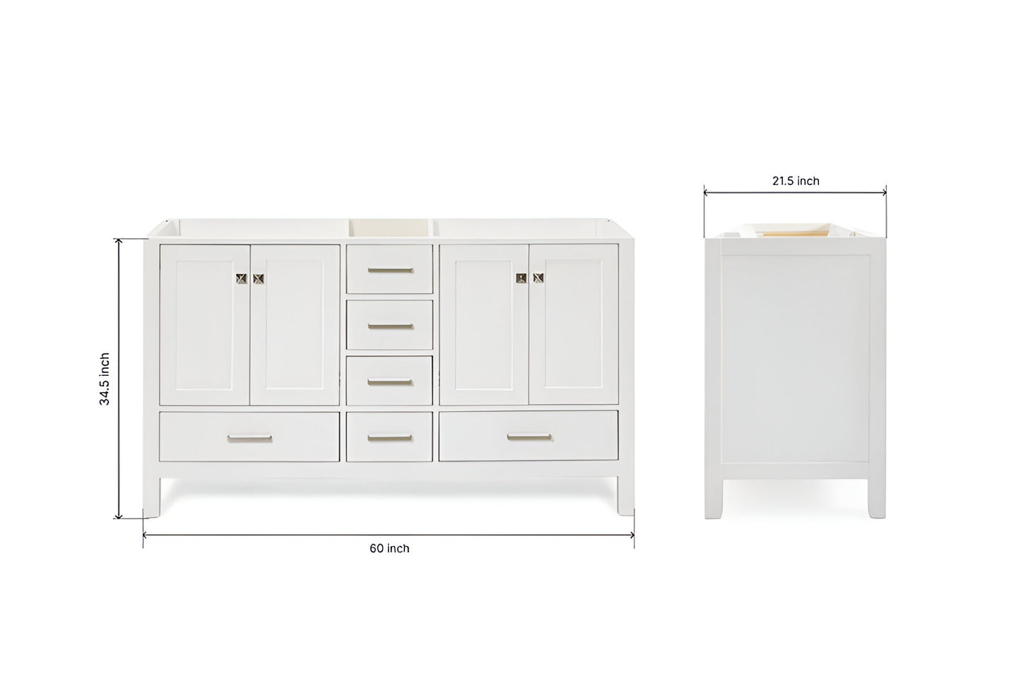 60" Bathroom Double Vanity