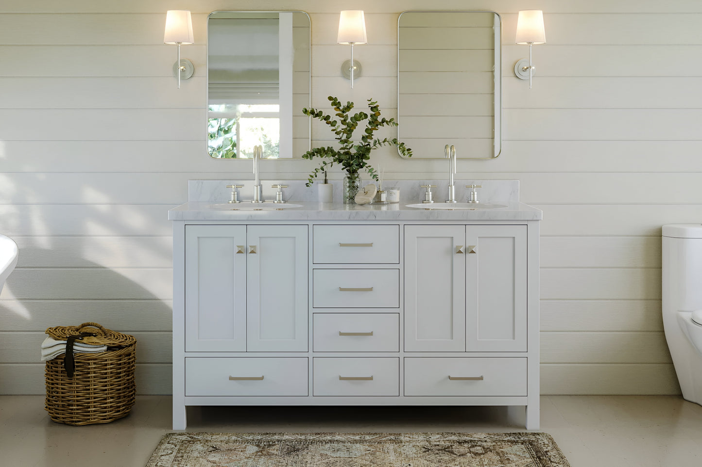 60" Bathroom Double Vanity