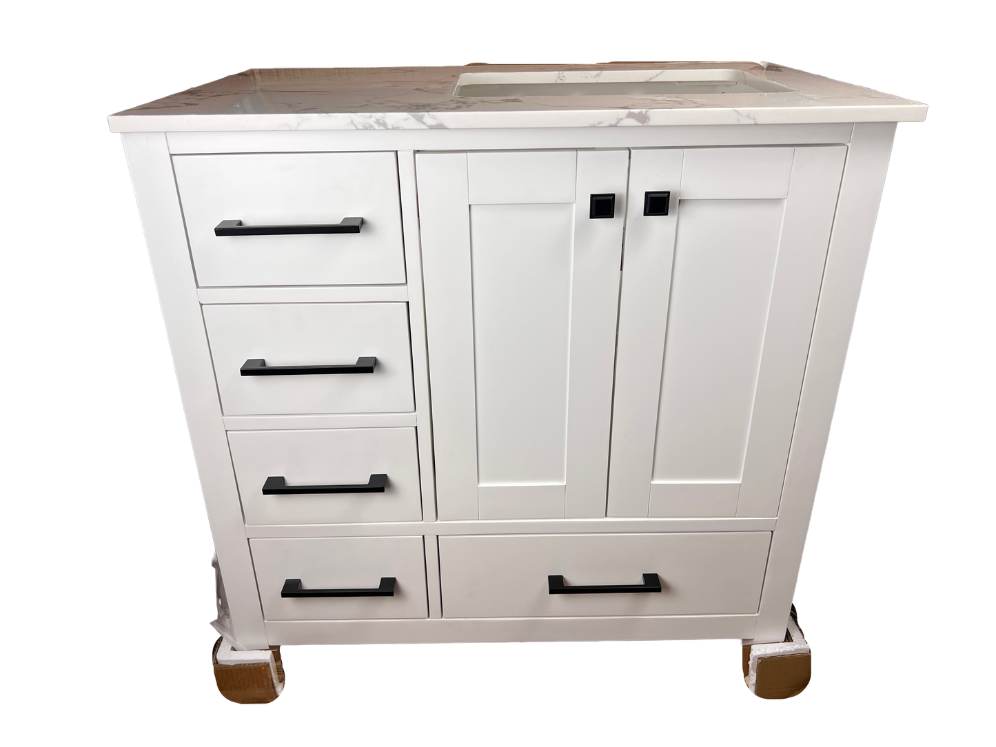 36" Bathroom Vanity - White - Caroline Avenue