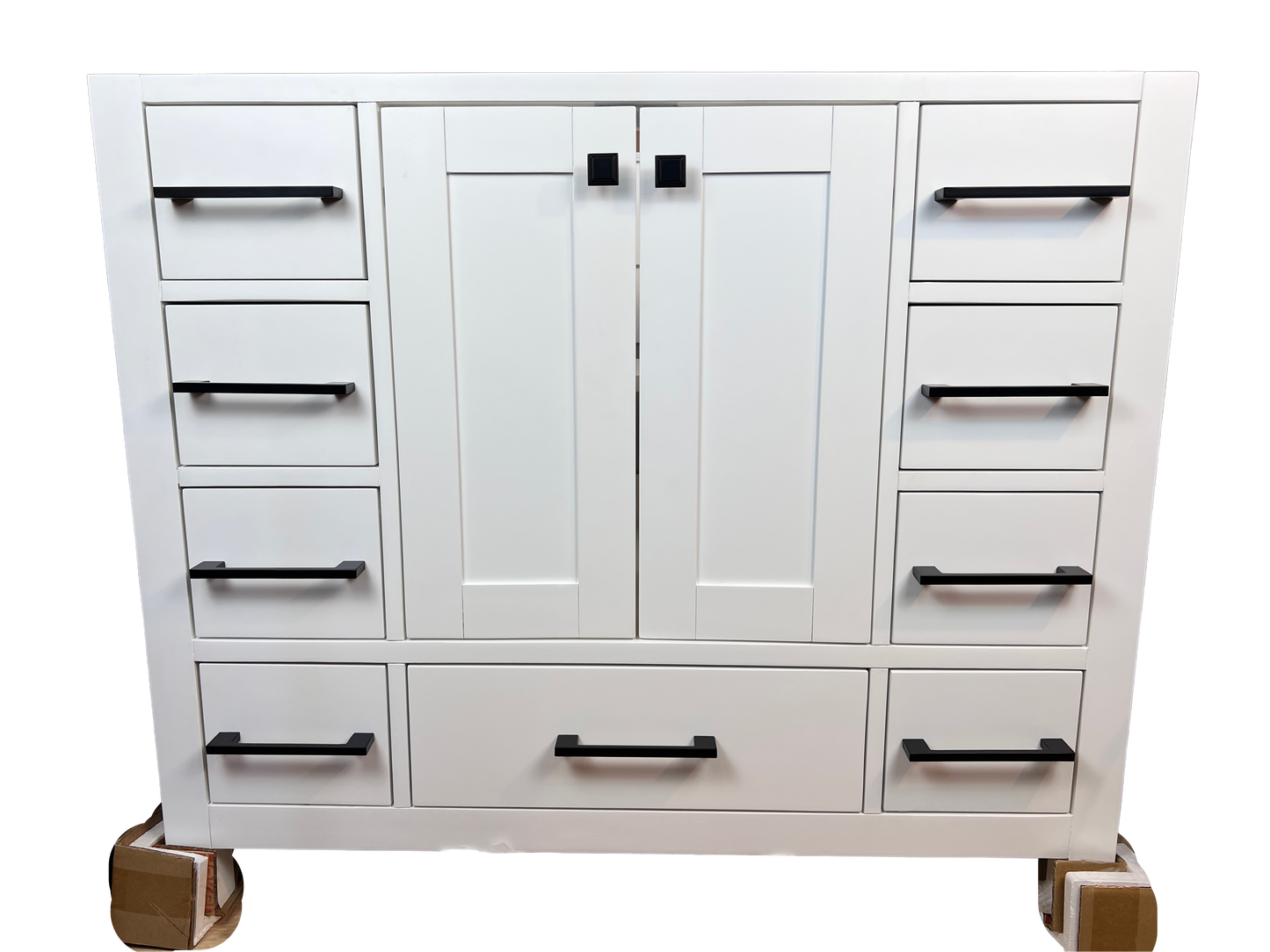 42 Inch Bathroom Vanity - White - Caroline Avenue