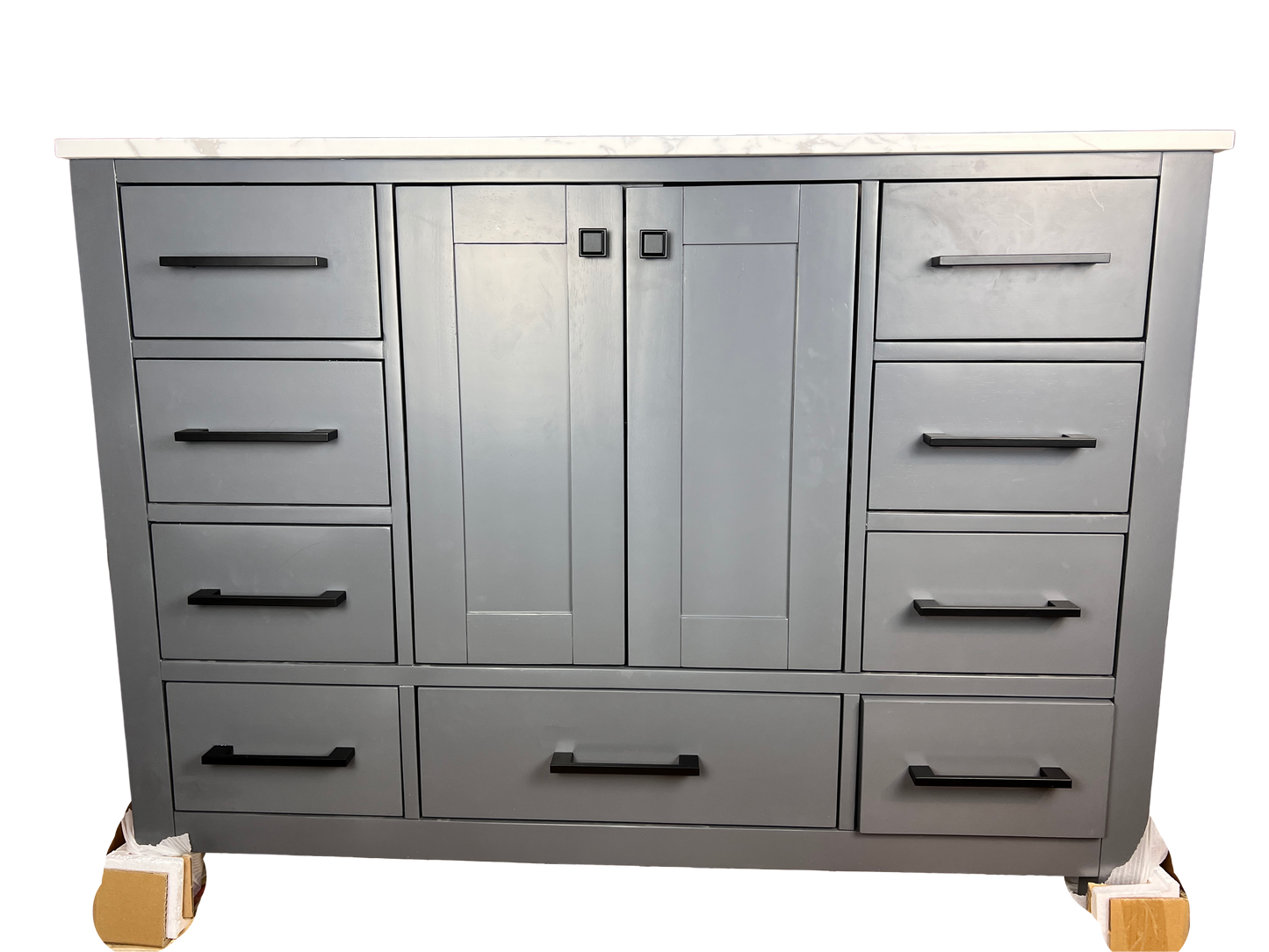 48 Inch Bathroom Vanity - Midnight Gray - Caroline Avenue