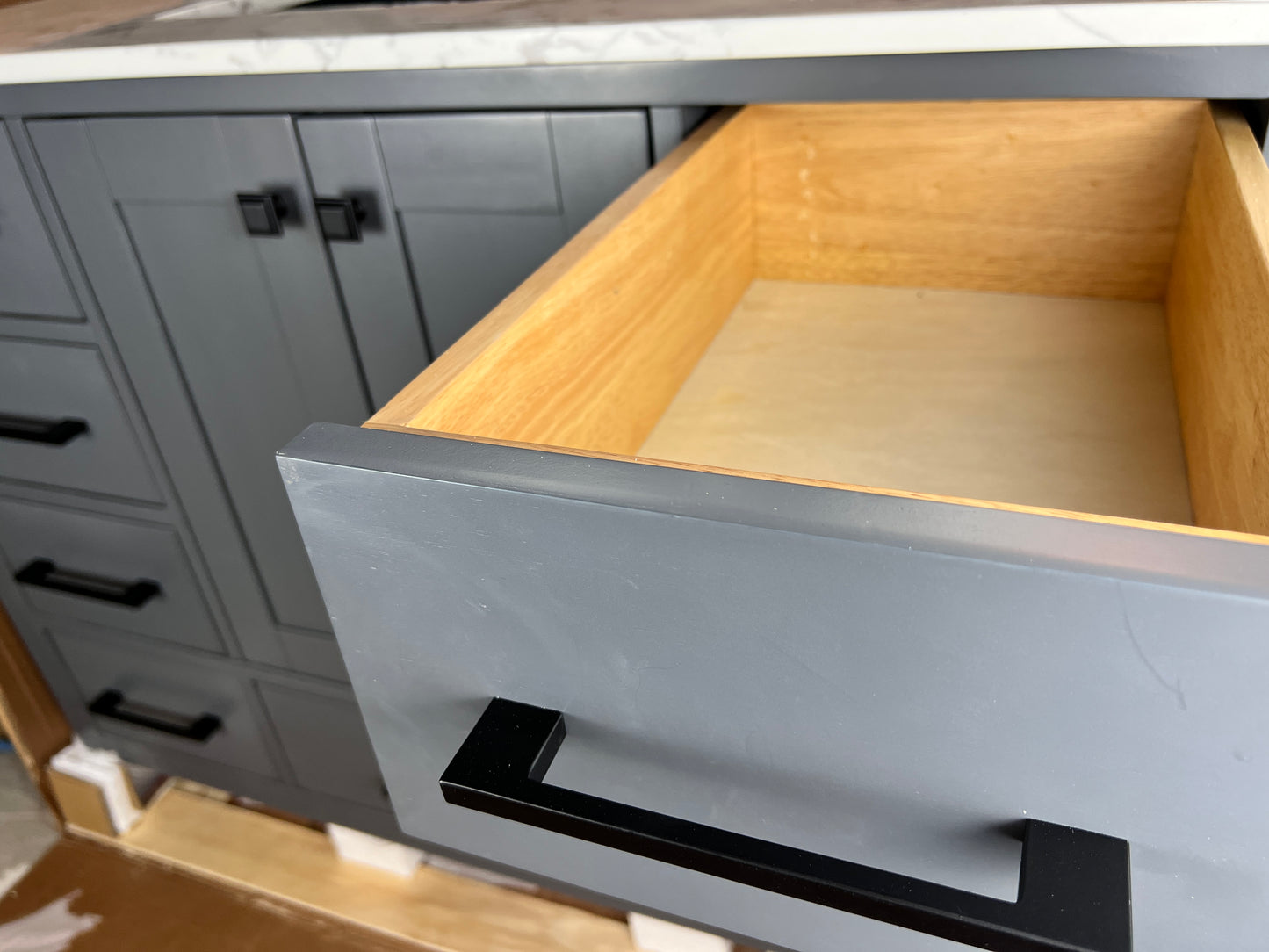 48 Inch Bathroom Vanity - Midnight Gray - Caroline Avenue