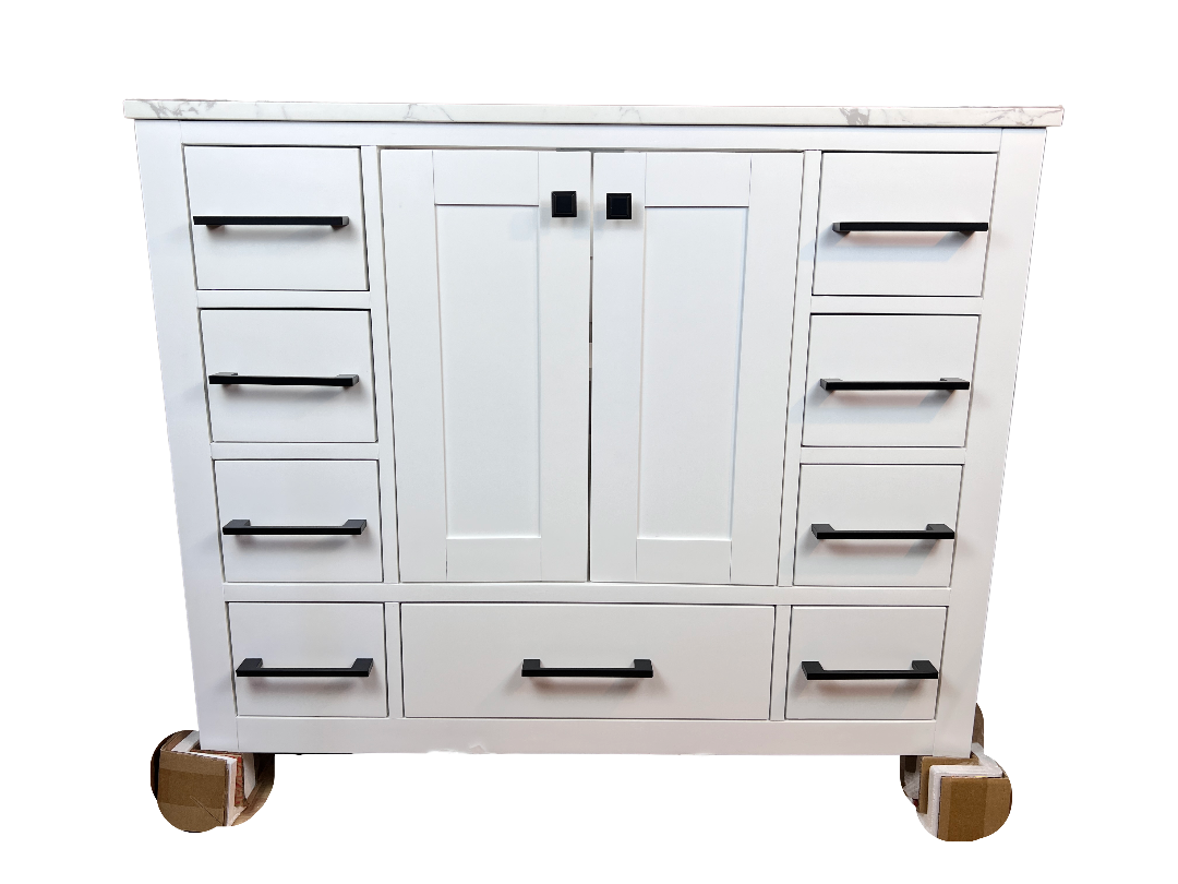 48 Inch Bathroom Vanity - White - Caroline Avenue