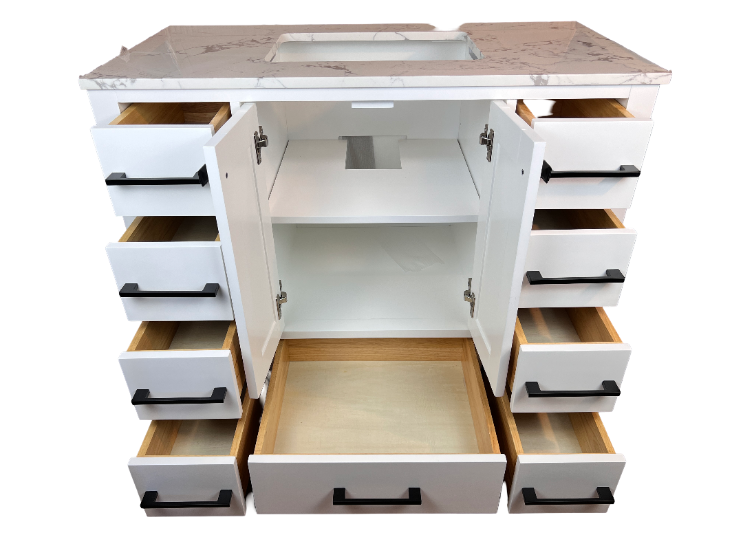 48 Inch Bathroom Vanity - White - Caroline Avenue