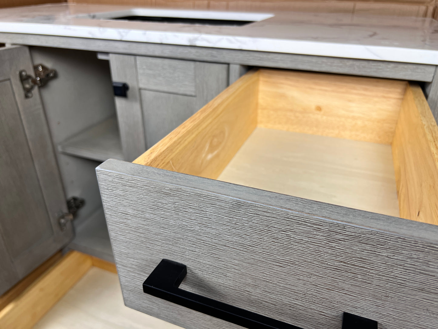48 Inch Bathroom Vanity - Cerused Gray - Caroline Avenue