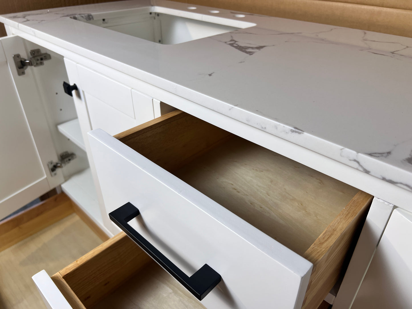 72 Inch Double Sink Vanity - White | Vancouver