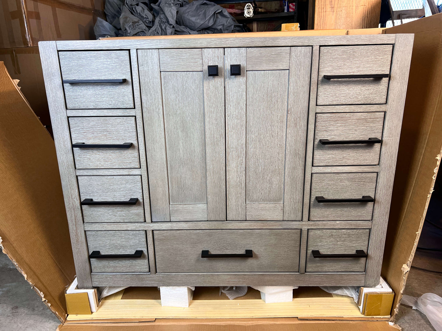 42 Inch Bathroom Vanity - Cerused Gray
