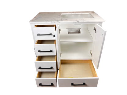 36" Bathroom Vanity - White - Caroline Avenue