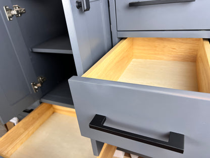 48 Inch Bathroom Vanity - Midnight Gray - Caroline Avenue