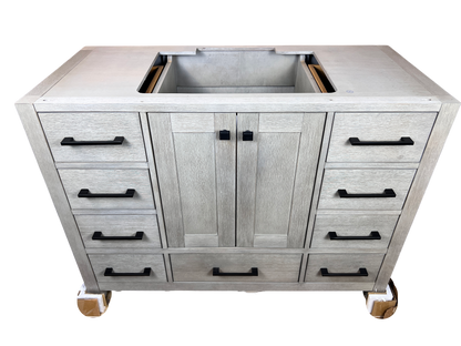 48 Inch Bathroom Vanity - Cerused Gray - Caroline Avenue