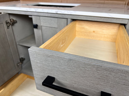48 Inch Bathroom Vanity - Cerused Gray - Caroline Avenue