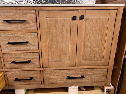 72 Inch Bathroom Vanity - Natural Cerused - Mango Wood