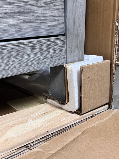 72 Inch Double Sink Bathroom Vanity - Cerused Gray | Vancouver