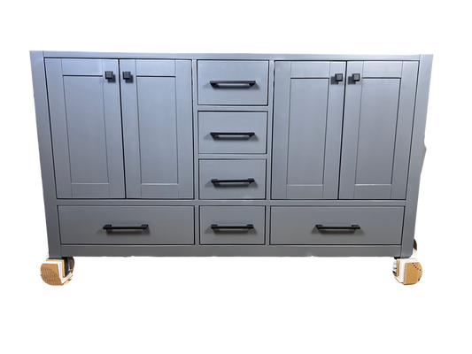 Midnight Gray - 60 Inch Double Sink Vanity