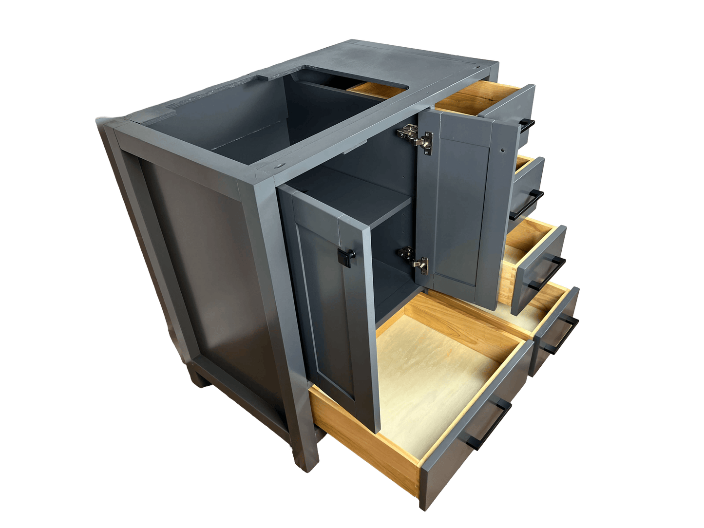 36" Single Bathroom Vanity - Midnight Gray